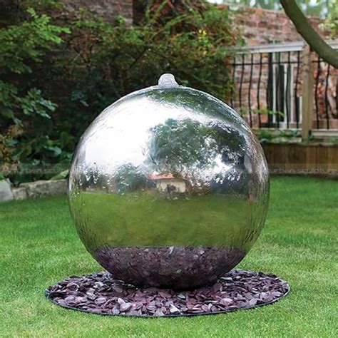 silver ball water feature